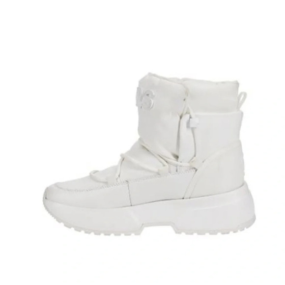 Michael Kors Women’s  White Cassia Platform Sneaker Boot - Picture 6 of 16